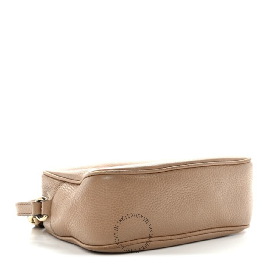 Túi Đeo Chéo Gucci Pebbled Calfskin Small Soho Disco Bag Camelia GDCB233 16 Túi Đeo Chéo Gucci Pebbled Calfskin Small Soho Disco Bag Camelia GDCB233
