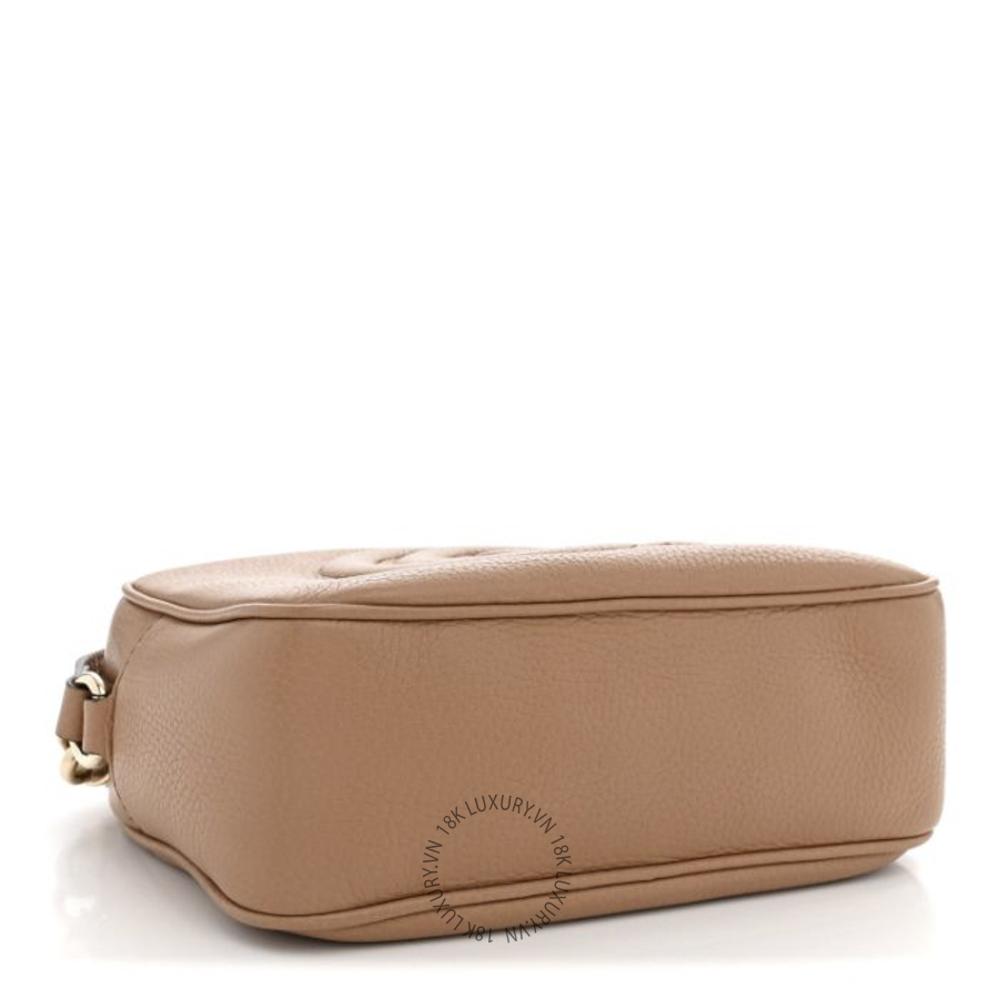 Túi Đeo Chéo Gucci Pebbled Calfskin Small Soho Disco Bag Camelia GDCB434 16 Túi Đeo Chéo Gucci Pebbled Calfskin Small Soho Disco Bag Camelia GDCB434