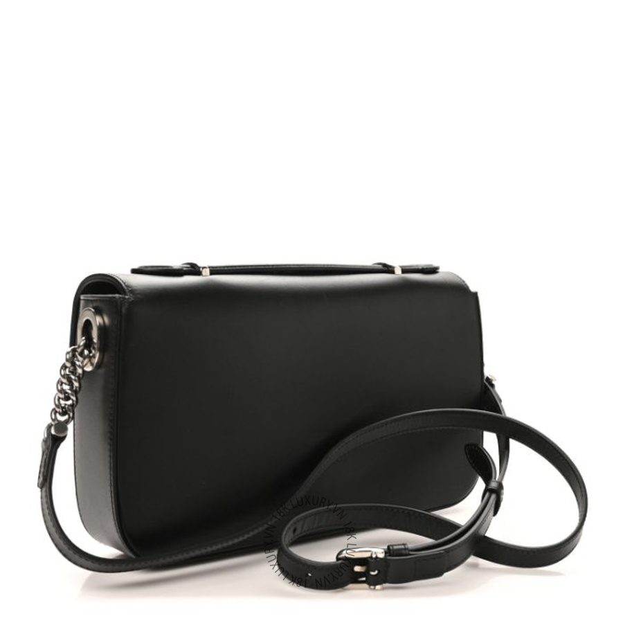 Túi Đeo Chéo Gucci Senna Calfskin Petite GG Top Handle Shoulder Bag Black GDCB731