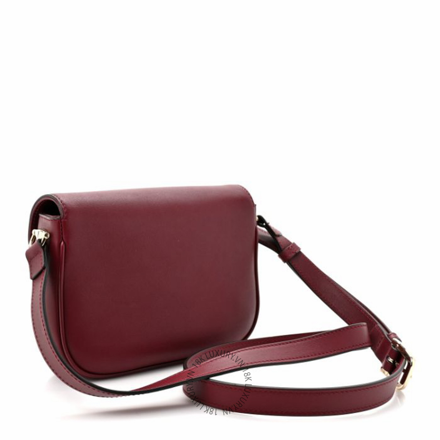 Túi đeo chéo Gucci Soft Calfskin Horsebit 1955 Small Shoulder Bag Rosso Ancora NFPG409