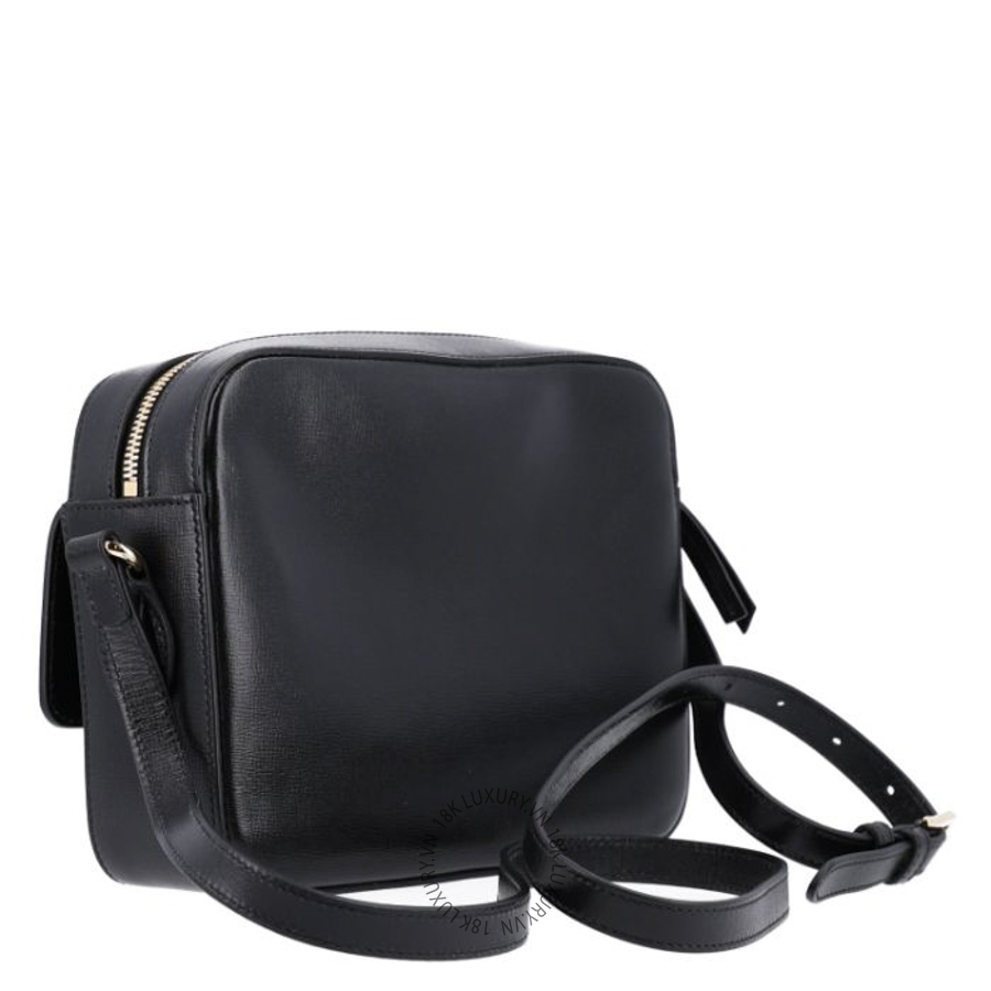 Túi Đeo Chéo Gucci Textured Calfskin Small Horsebit 1955 Shoulder Bag Black GDCB585