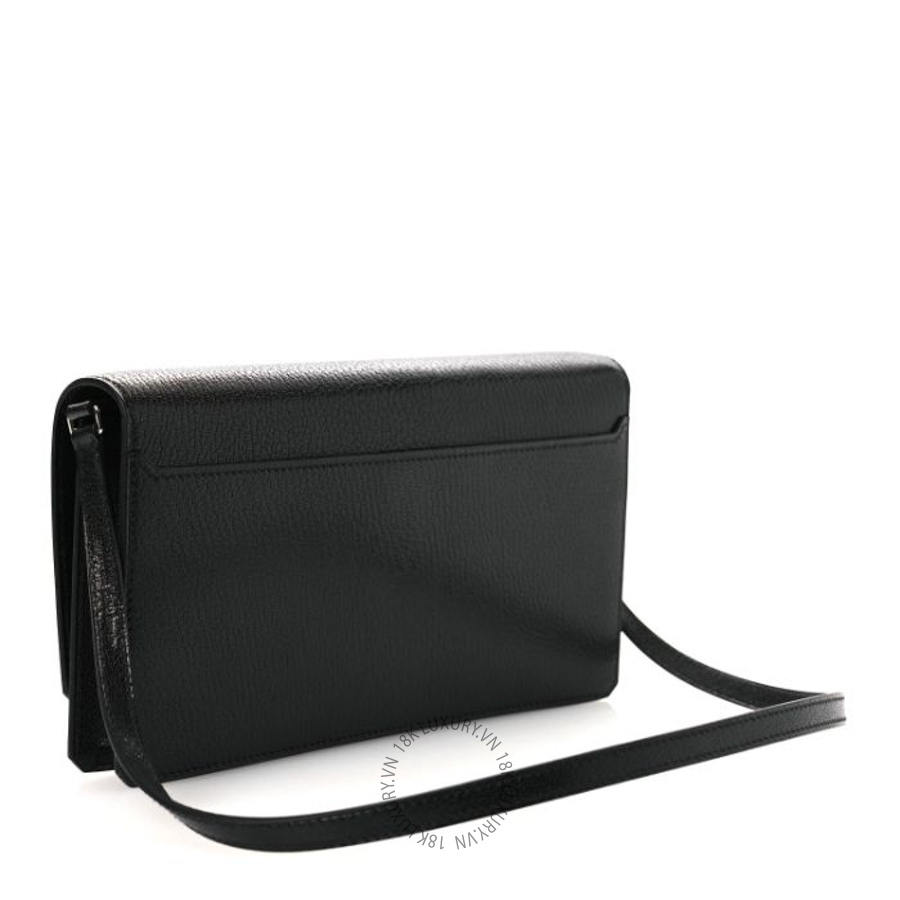 Túi đeo chéo Hermes Chamkila Goatskin Medor To Go Black HMT094