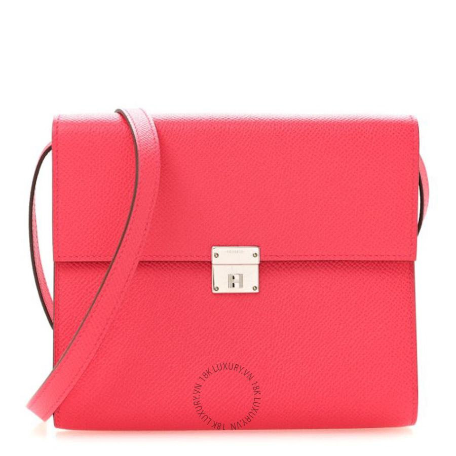 Túi đeo chéo Hermes Epsom Clic 16 Wallet Rose Extreme FPTH161
