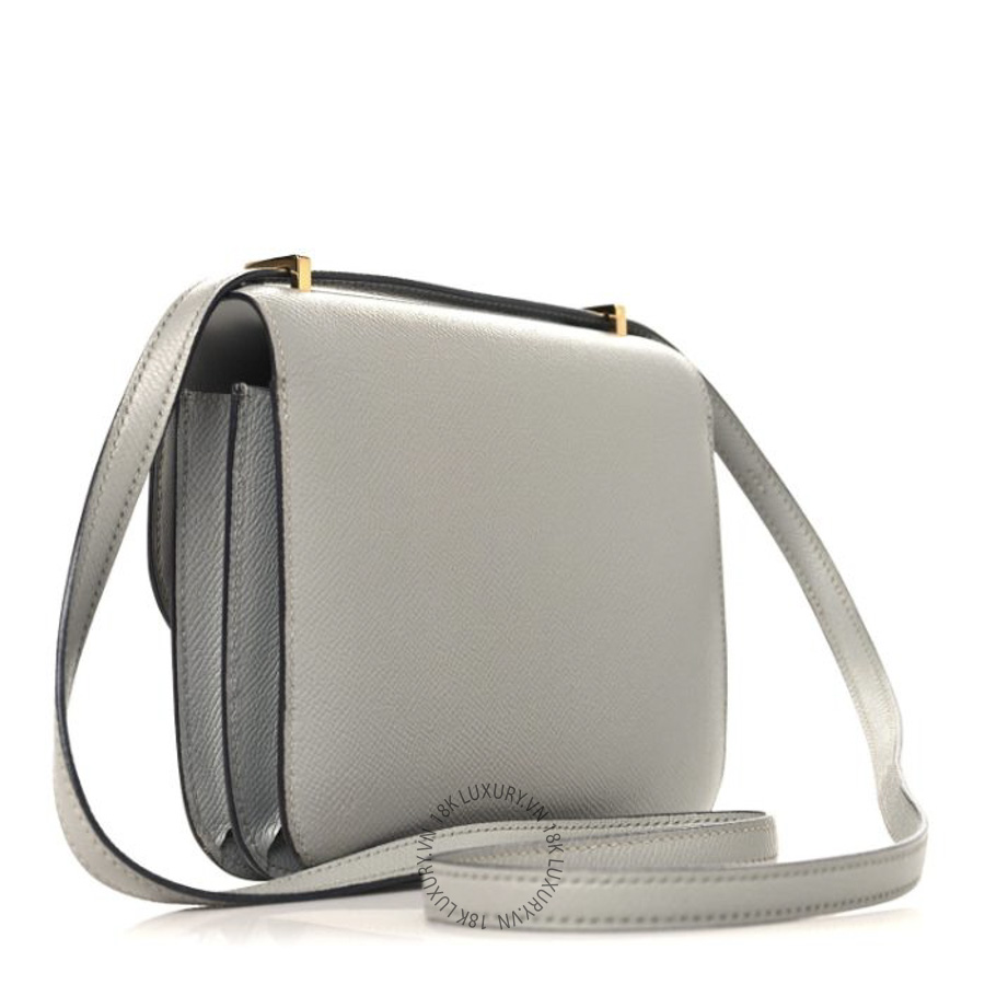 Túi Đeo Chéo Hermes Epsom Constance 18 Bleu Glacier TMH446