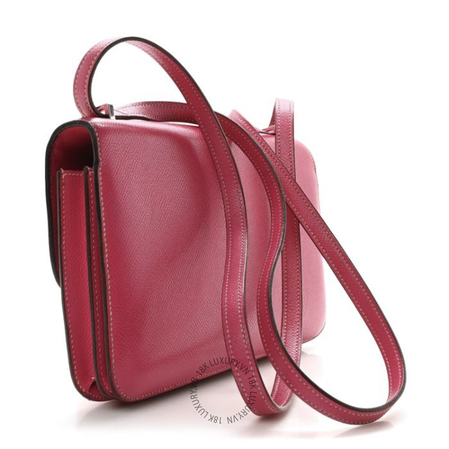 Túi Đeo Chéo Hermes Epsom Constance Elan 25 Rose Tyrien TMH299