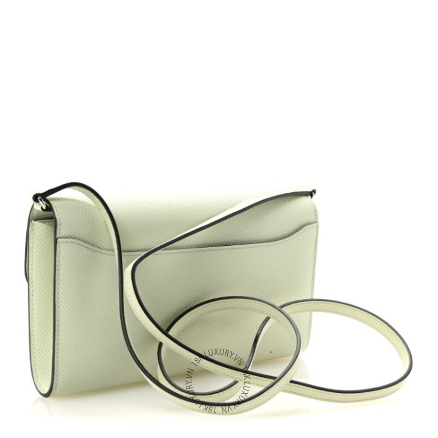 Túi Đeo Chéo Hermes Epsom Constance Long To Go Wallet Vert Fizz TMH008