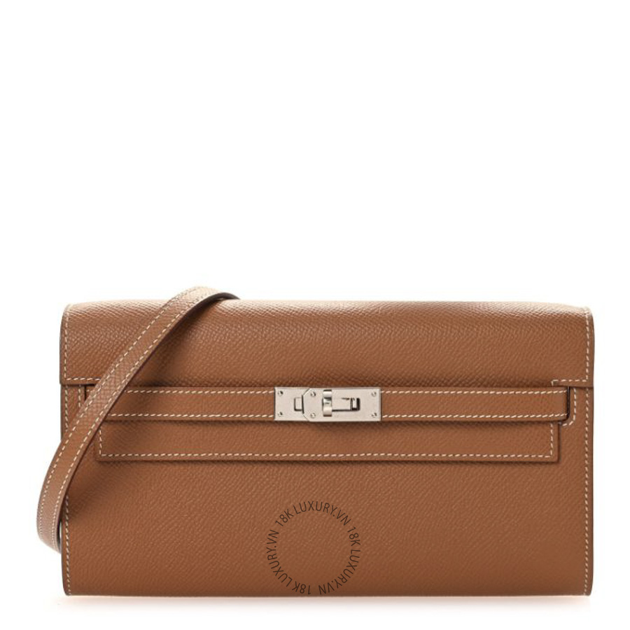 Túi Đeo Chéo Hermes Epsom Kelly Wallet To Go Gold TMH327