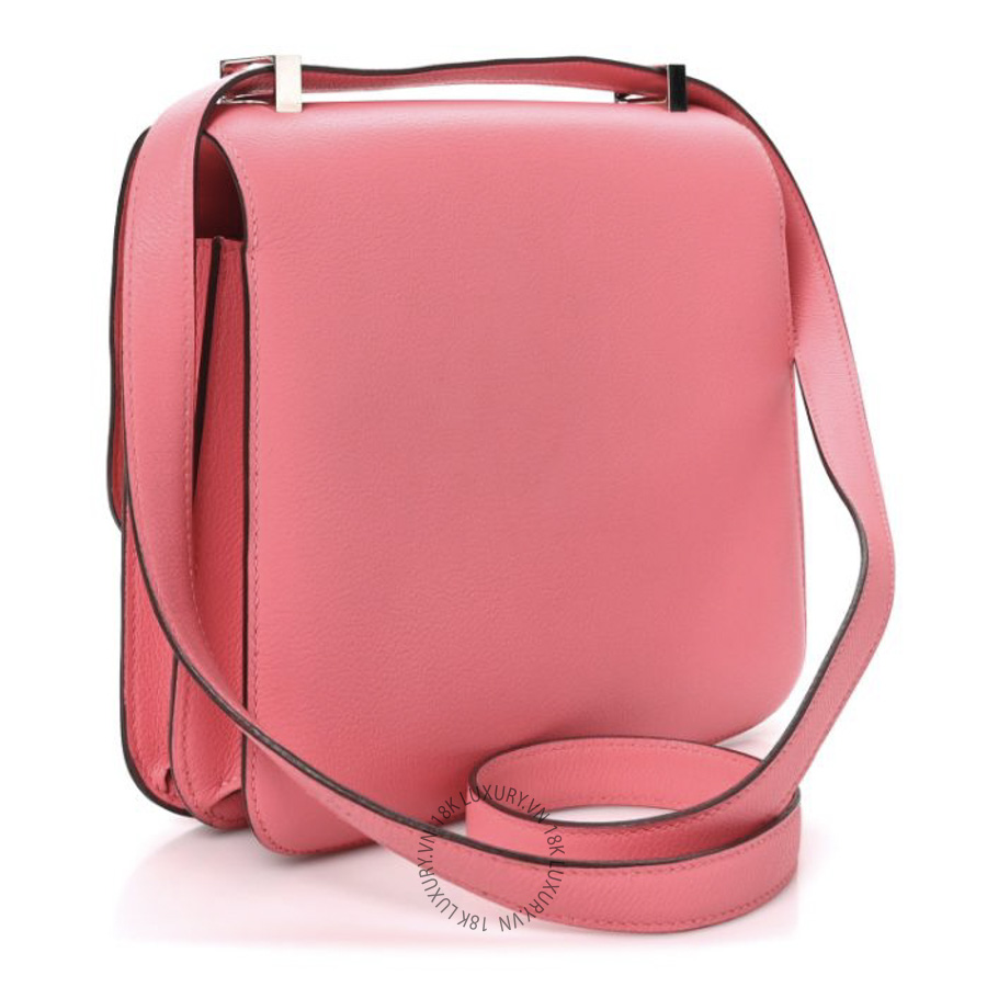Túi Đeo Chéo Hermes Evercolor Constance 24 Rose Azalee TMH123