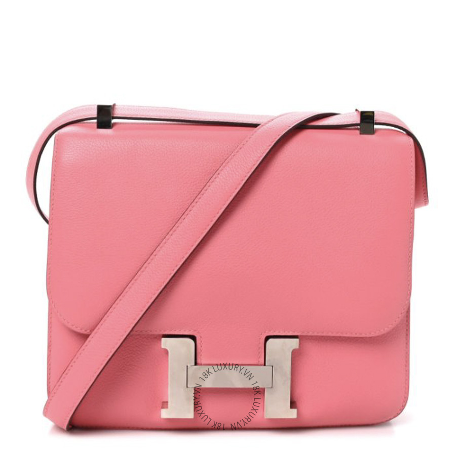 Túi Đeo Chéo Hermes Evercolor Constance 24 Rose Azalee TMH123