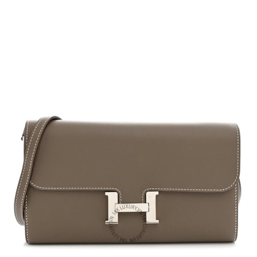 Túi Đeo Chéo Hermes Evercolor Constance Wallet To Go Etoupe TMH289