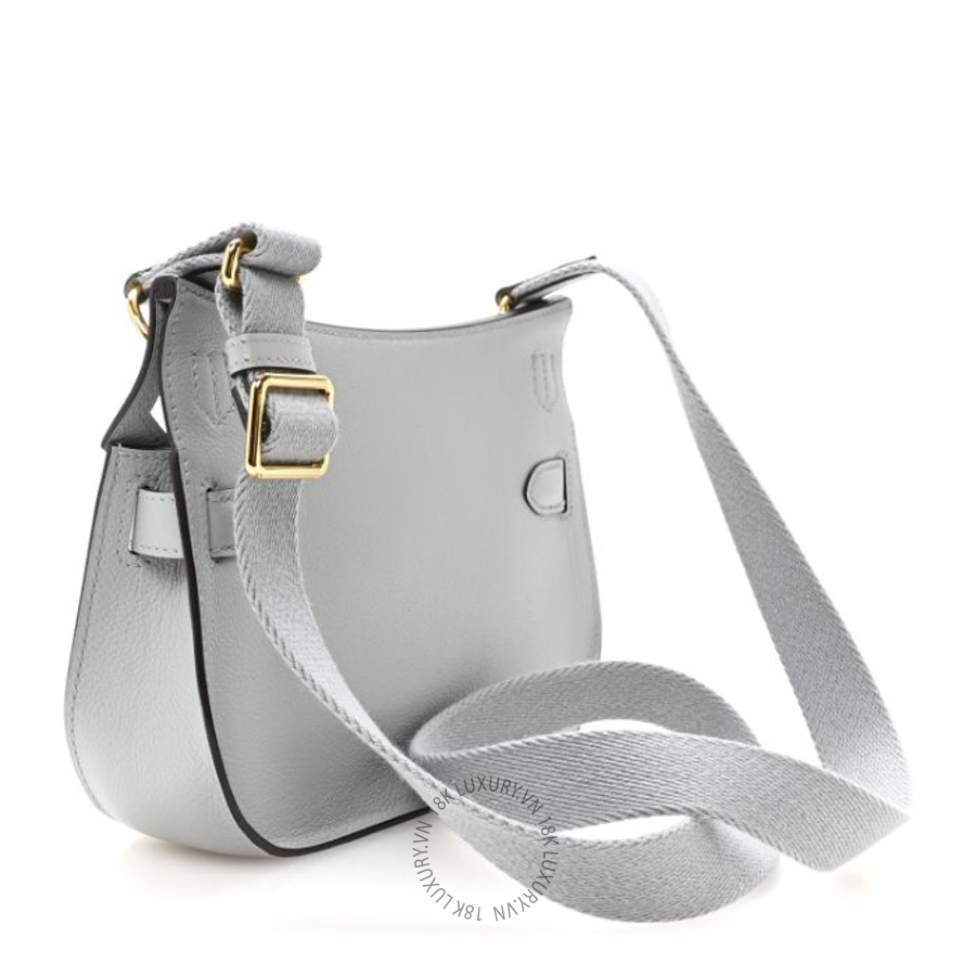 Túi đeo chéo Hermes Evercolor Mini Jypsiere Bleu Glacier FPTH348