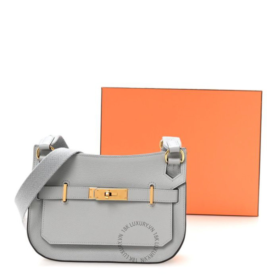 Túi đeo chéo Hermes Evercolor Mini Jypsiere Bleu Glacier FPTH348 8 Túi đeo chéo Hermes Evercolor Mini Jypsiere Bleu Glacier FPTH348