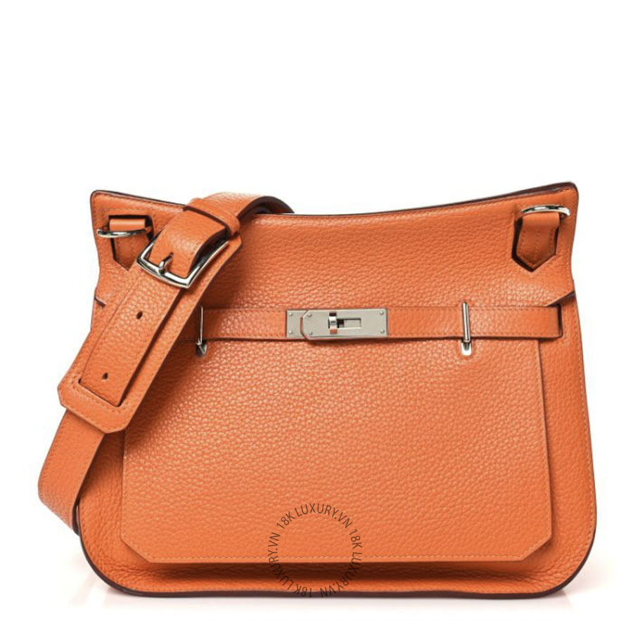 Túi Đeo Chéo Hermes Taurillon Clemence Jypsiere 28 Orange TMH022