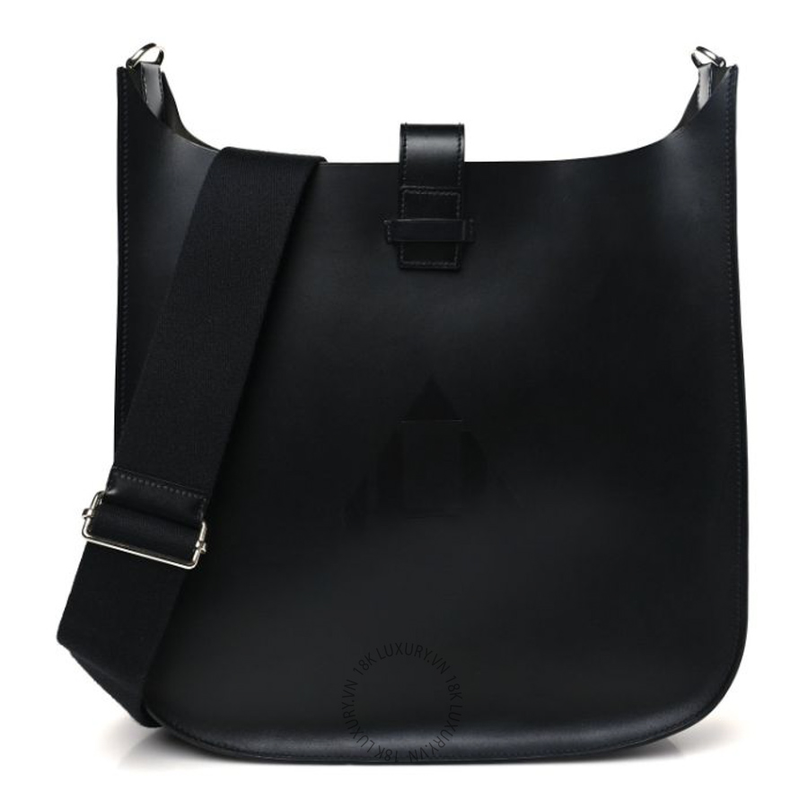 Túi đeo chéo Hermes Vache Hunter Evelyne Sellier 33 Black HMT209