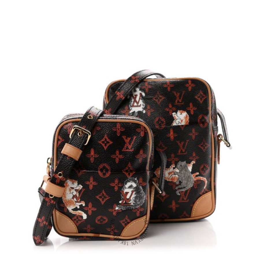 Túi Đeo Chéo Louis Vuitton Catogram Paname Set Marron MNGR805