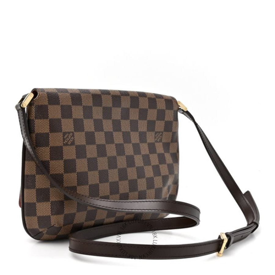 Túi Đeo Chéo Louis Vuitton Damier Ebene Musette Tango Long Strap NSBD622