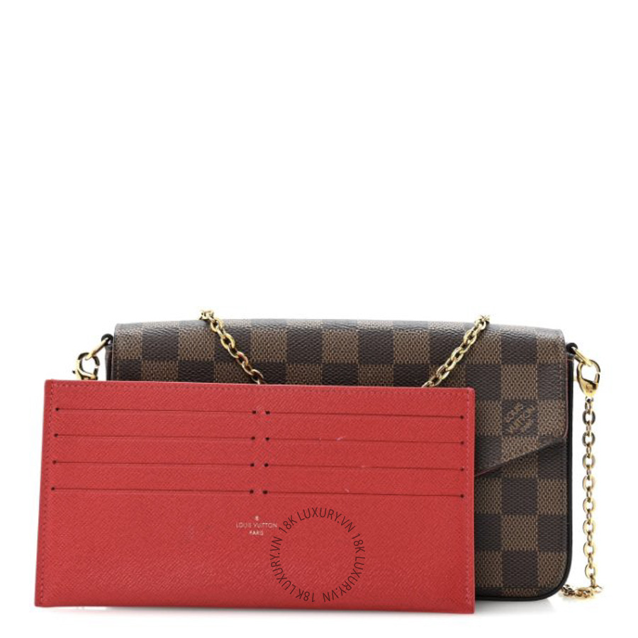 Túi Đeo Chéo Louis Vuitton Damier Ebene Pochette Felicie Chain Wallet NSBD236