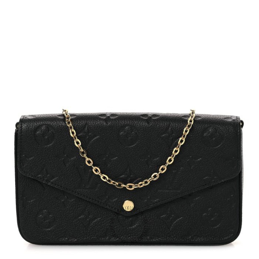 Túi Đeo Chéo Louis Vuitton Empreinte Pochette Felicie Chain Wallet Black NSBD184