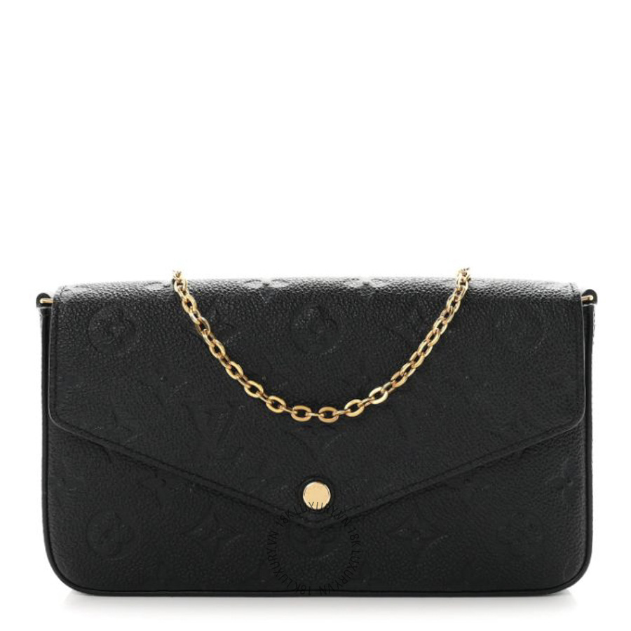 Túi Đeo Chéo Louis Vuitton Empreinte Pochette Felicie Chain Wallet Black NSBD681