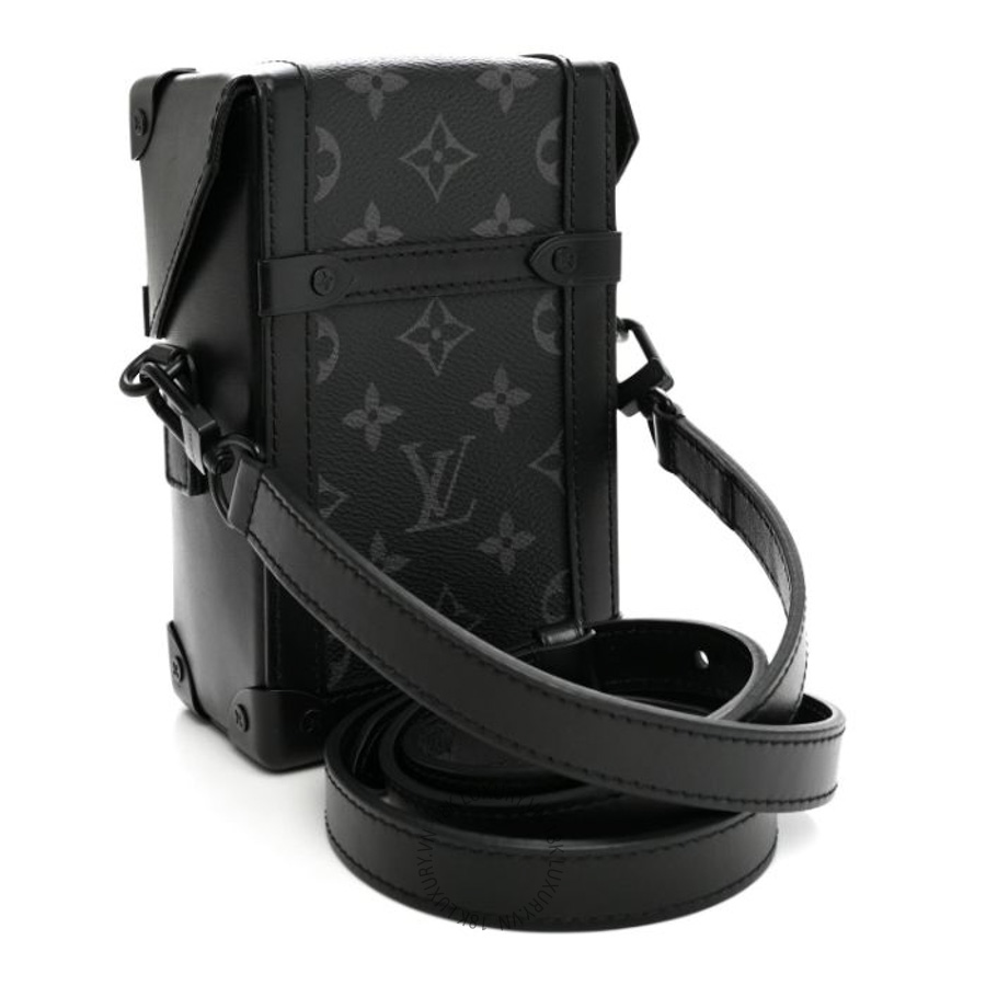 Túi đeo chéo Louis Vuitton Monogram Eclipse Vertical Trunk Wearable Wallet Black FPNG388