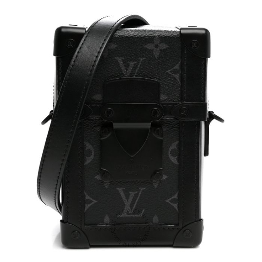Túi đeo chéo Louis Vuitton Monogram Eclipse Vertical Trunk Wearable Wallet Black FPNG388