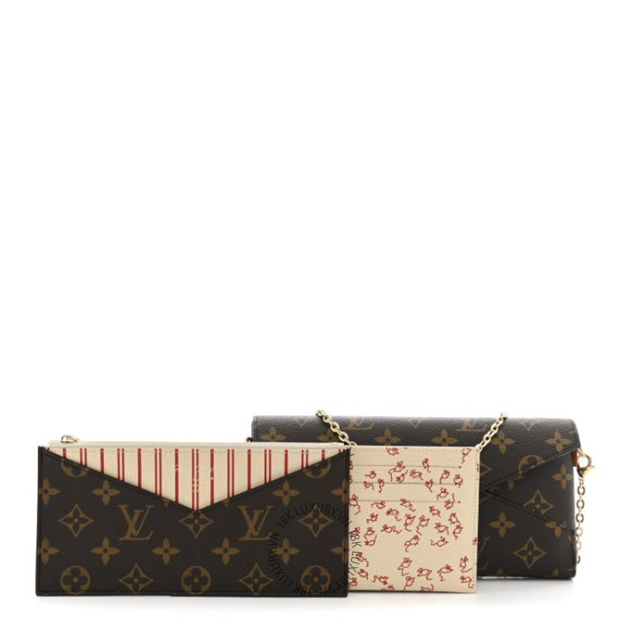 Túi Đeo Chéo Louis Vuitton Monogram Grace Coddington Kirigami Organizer On Chain Beige NSBD844