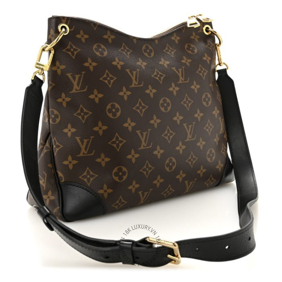 Túi Đeo Chéo Louis Vuitton Monogram Odeon MM Black MNGR406