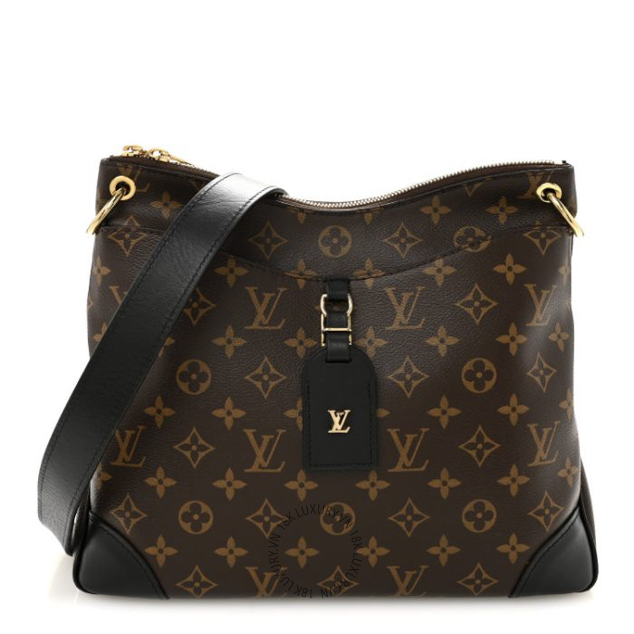 Túi Đeo Chéo Louis Vuitton Monogram Odeon MM Black MNGR406