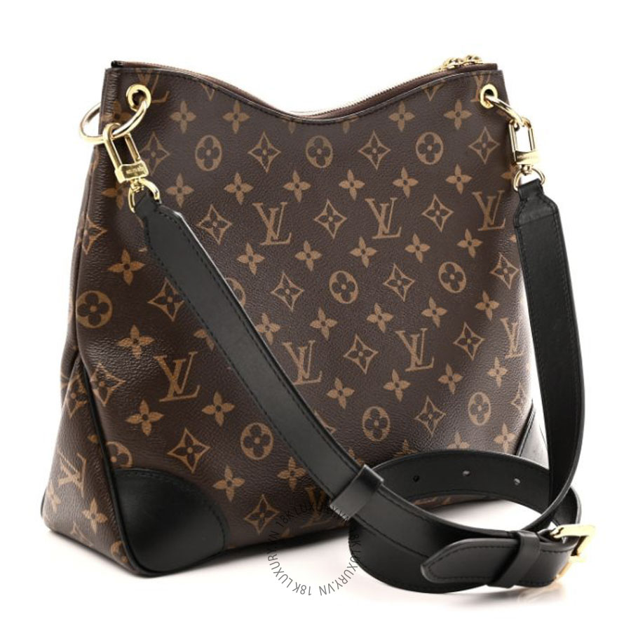 Túi Đeo Chéo Louis Vuitton Monogram Odeon MM Black MNGR408