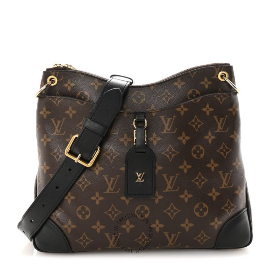 Túi Đeo Chéo Louis Vuitton Monogram Odeon MM Black MNGR421