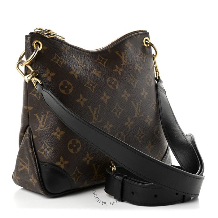 Túi Đeo Chéo Louis Vuitton Monogram Odeon PM Black NSBD706