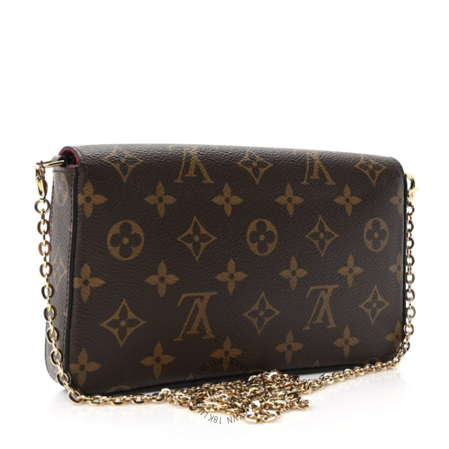 Túi Đeo Chéo Louis Vuitton Monogram Pochette Felicie Chain Wallet Fuchsia NSBD232 16 Túi Đeo Chéo Louis Vuitton Monogram Pochette Felicie Chain Wallet Fuchsia NSBD232
