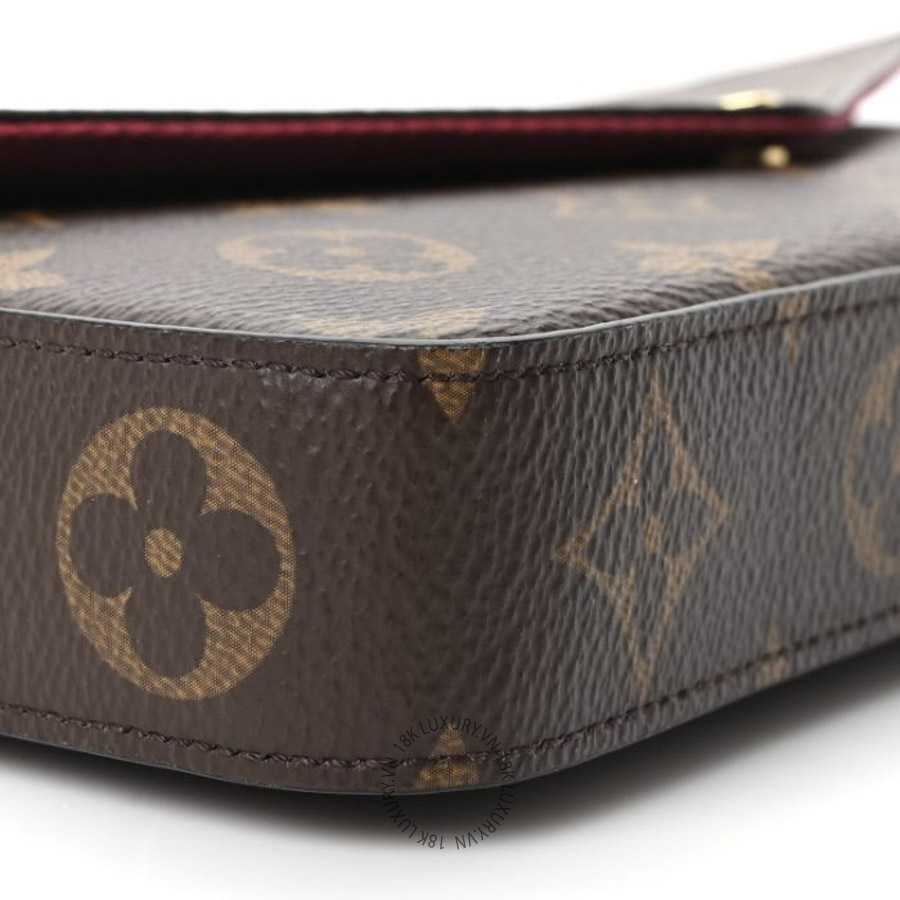 Túi Đeo Chéo Louis Vuitton Monogram Pochette Felicie Chain Wallet Fuchsia NSBD232 20 Túi Đeo Chéo Louis Vuitton Monogram Pochette Felicie Chain Wallet Fuchsia NSBD232