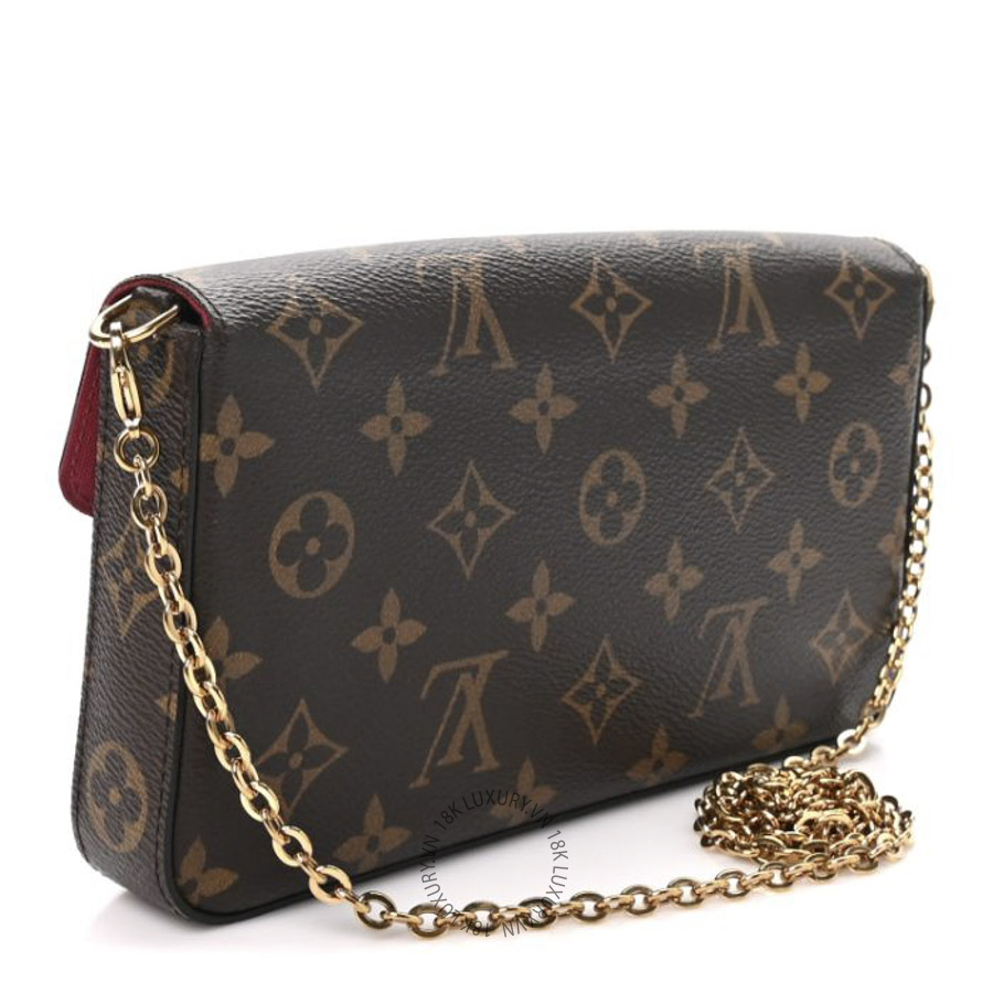 Túi Đeo Chéo Louis Vuitton Monogram Pochette Felicie Chain Wallet Fuchsia NSBD251 20 Túi Đeo Chéo Louis Vuitton Monogram Pochette Felicie Chain Wallet Fuchsia NSBD251