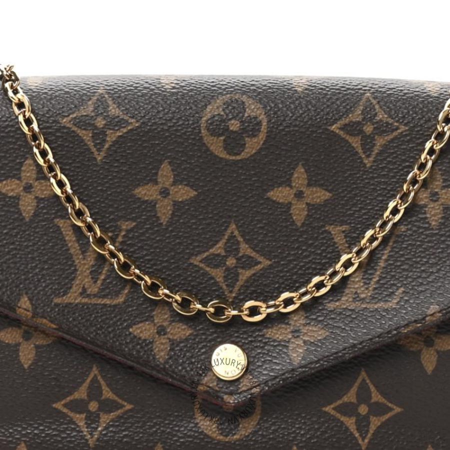 Túi Đeo Chéo Louis Vuitton Monogram Pochette Felicie Chain Wallet Fuchsia NSBD251 23 Túi Đeo Chéo Louis Vuitton Monogram Pochette Felicie Chain Wallet Fuchsia NSBD251