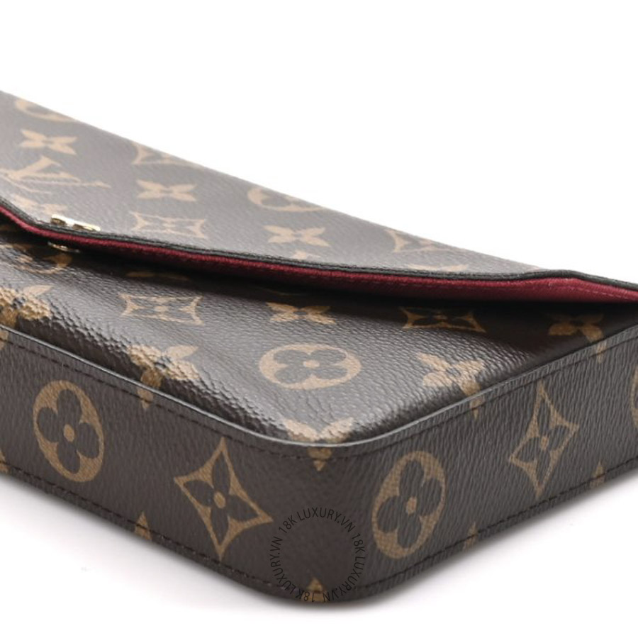 Túi Đeo Chéo Louis Vuitton Monogram Pochette Felicie Chain Wallet Fuchsia NSBD251 25 Túi Đeo Chéo Louis Vuitton Monogram Pochette Felicie Chain Wallet Fuchsia NSBD251