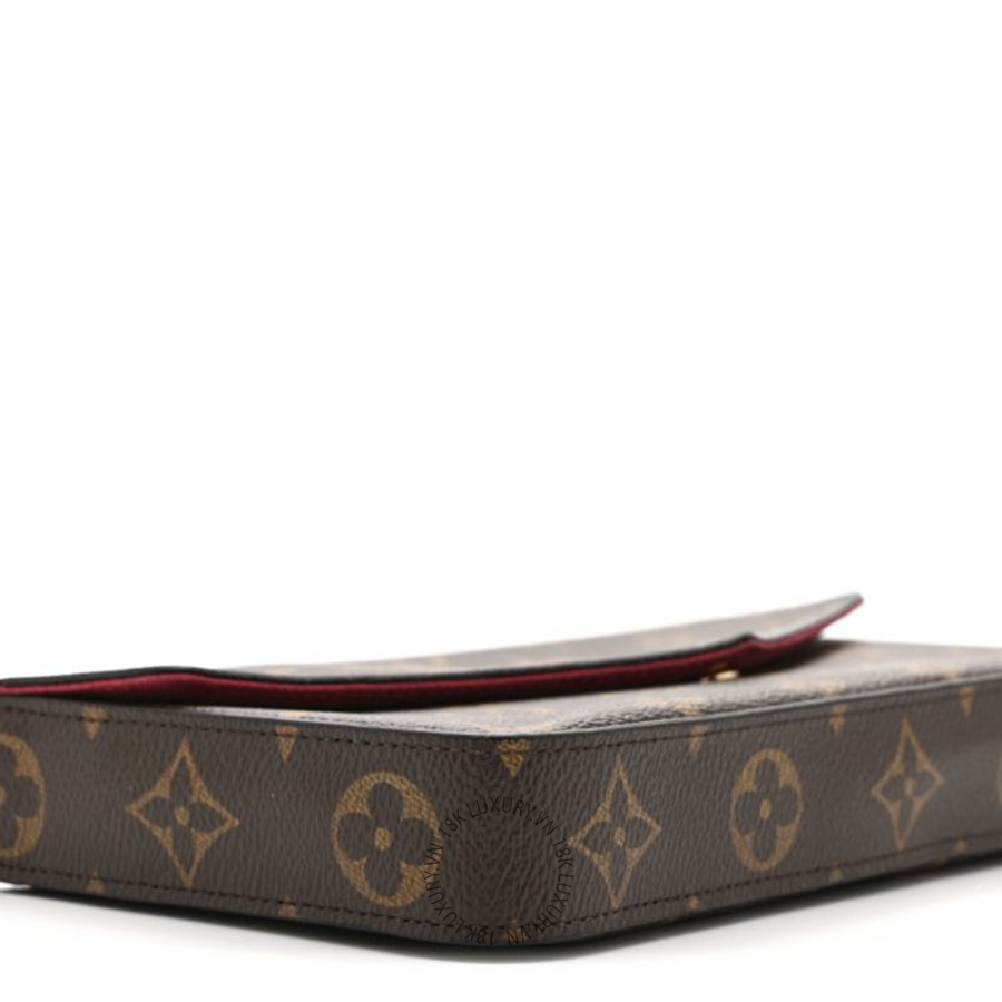 Túi Đeo Chéo Louis Vuitton Monogram Pochette Felicie Chain Wallet Fuchsia NSBD348 19 Túi Đeo Chéo Louis Vuitton Monogram Pochette Felicie Chain Wallet Fuchsia NSBD348