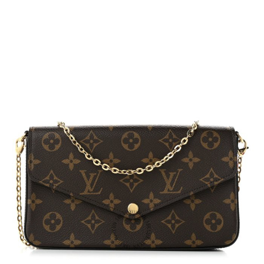 Túi Đeo Chéo Louis Vuitton Monogram Pochette Felicie Chain Wallet Fuchsia NSBD753