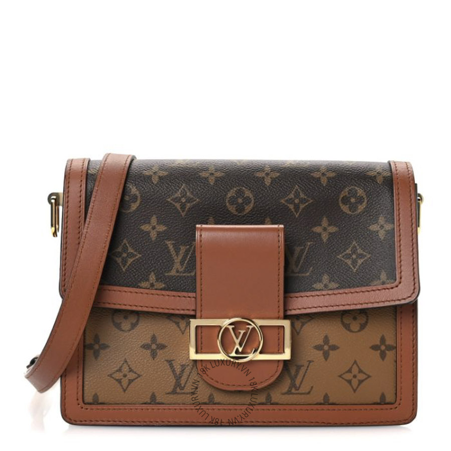 Túi Đeo Chéo Louis Vuitton Reverse Monogram Dauphine MM MNGR464