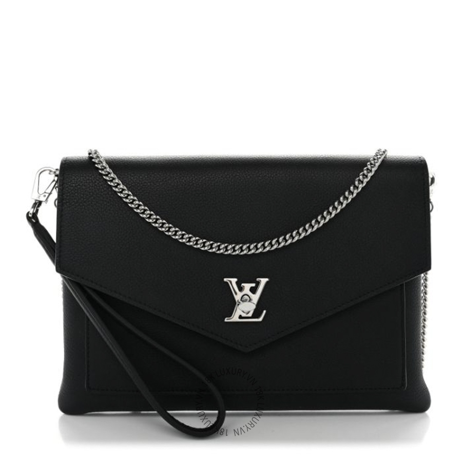 Túi Đeo Chéo Louis Vuitton Soft Calfskin My Lockme Chain Pochette Black NSBD266