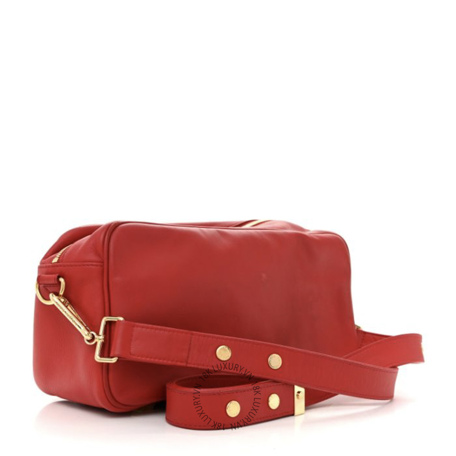 Túi Đeo Chéo Louis Vuitton Supple Calfskin Paname Take Off Flight Overseas Bag Red MNGR787