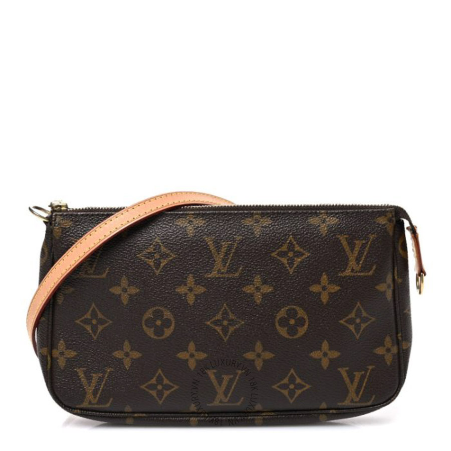 Túi đeo chéo LV Monogram Accessories Pochette Long Strap QWE833