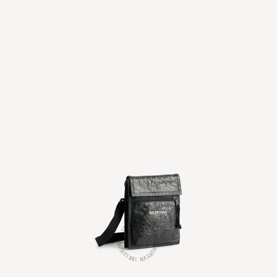 Túi Đeo Chéo Mini Balenciaga Men's Explorer Pouch With Strap Small in Black 6559821VG7X1090 BCA020