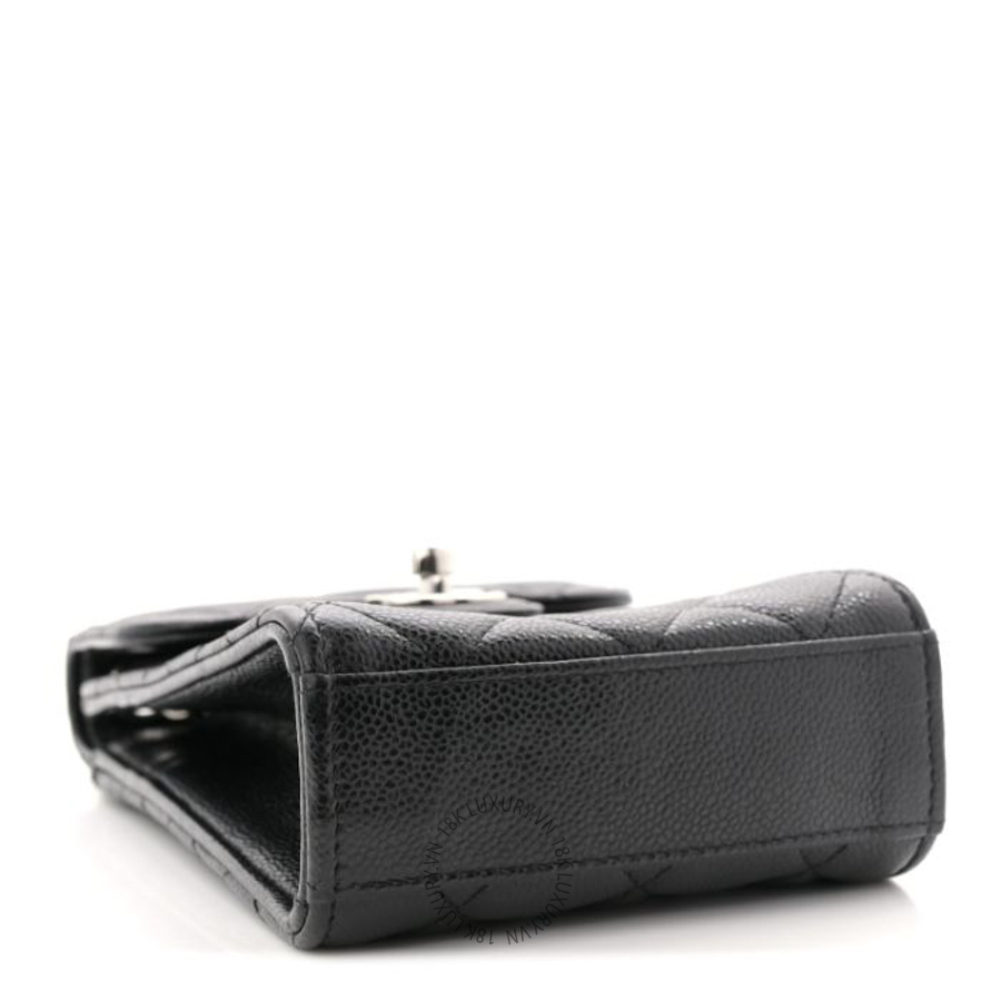Túi Đeo Chéo Mini Chanel Caviar Quilted Classic Phone Holder Black CVB640 8 Túi Đeo Chéo Mini Chanel Caviar Quilted Classic Phone Holder Black CVB640