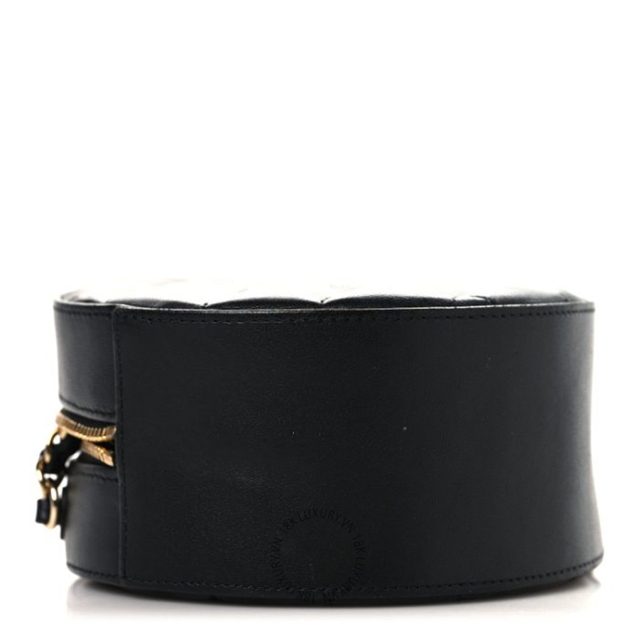 Túi Đeo Chéo Mini Chanel Lambskin Quilted Coco Bow Round Clutch With Chain Black CVB007 8 Túi Đeo Chéo Mini Chanel Lambskin Quilted Coco Bow Round Clutch With Chain Black CVB007