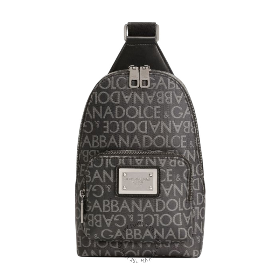 Túi đeo chéo mini Dolce Gabbana Coated jacquard crossbody backpack BM2295AJ7058B969 NTDL151