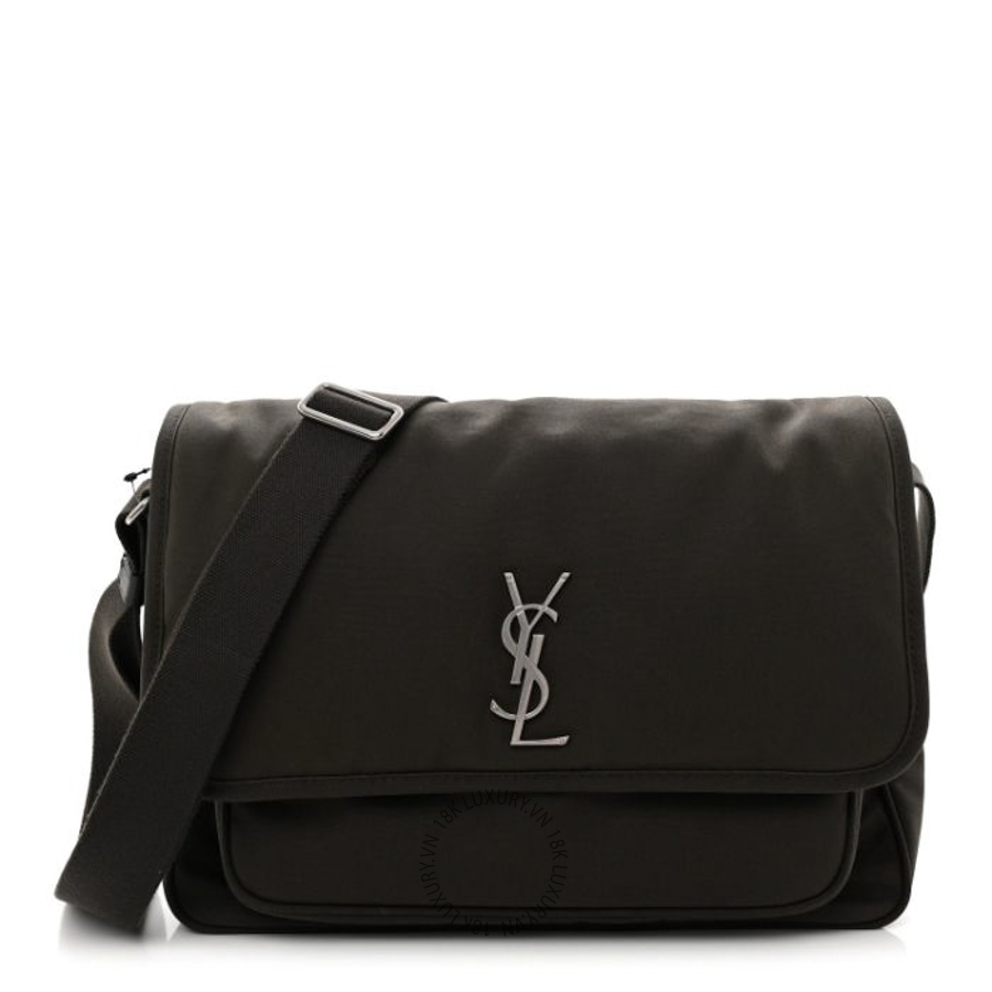 Túi Đeo Chéo Yves Saint Laurent Canvas Niki Messenger Dill Spice ZZN405