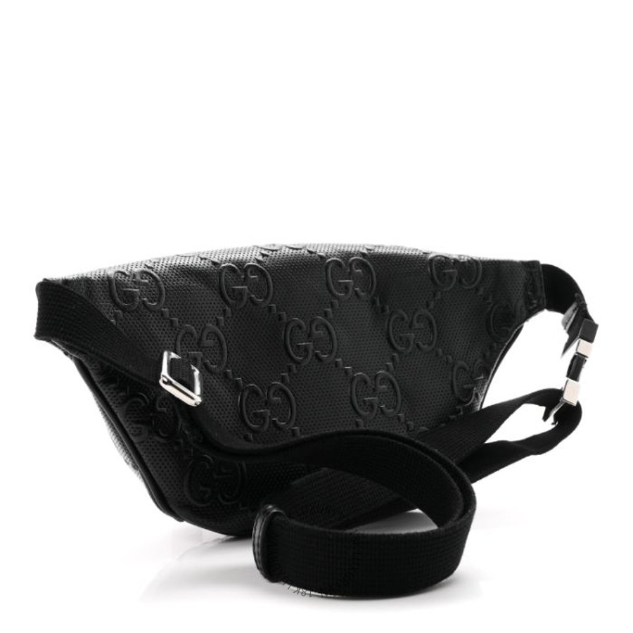 Túi đeo hông Gucci Calfskin GG Tennis Embossed Belt Bag Black GGC485