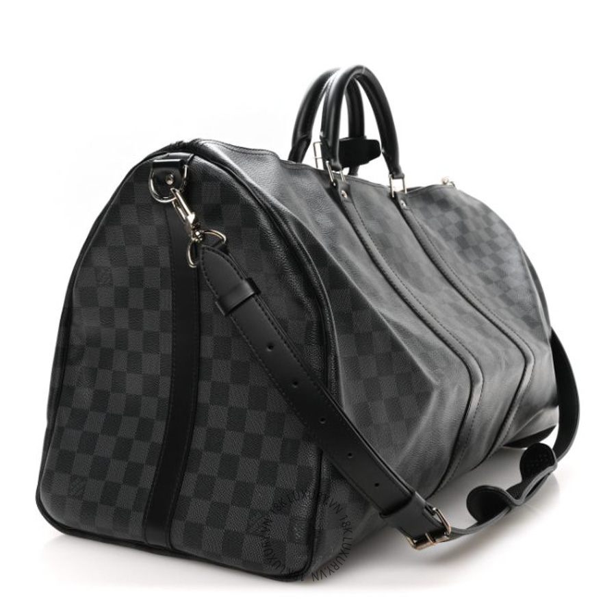 Túi Du Lịch Louis Vuitton Damier Graphite Keepall Bandouliere 55 NSBD802