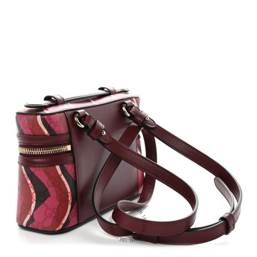 Túi Hộp Đeo Chéo Gucci GG Supreme Monogram Canvas Lunar New Year Shoulder Bag Red Pink Multicolor GDCB687